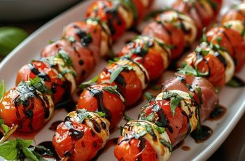 Caprese Skewers with Prosciutto – Delicious Summer Appetizer