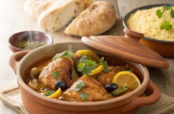 Moroccan Chicken Tagine with Preserved Lemons and Olives